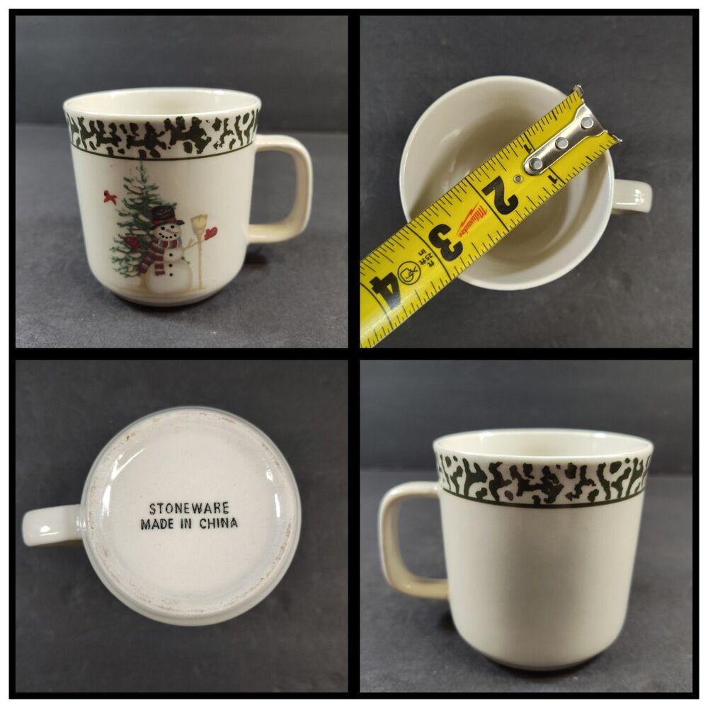 Vintage We Can Build a Snowman ~ Cup/Mug ~ China Stoneware Hot Cocoa